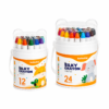 Silky Crayon Twist-Up Water Soluble Crayons for Kids (3+ Years)