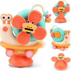 Windmill Snail 6-in-1 Sensory Spinner & Push Toy for Babies (0M+)