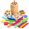 4-in-1 Wooden Shape and Color Sorter