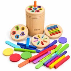4-in-1 Wooden Shape and Color Sorter