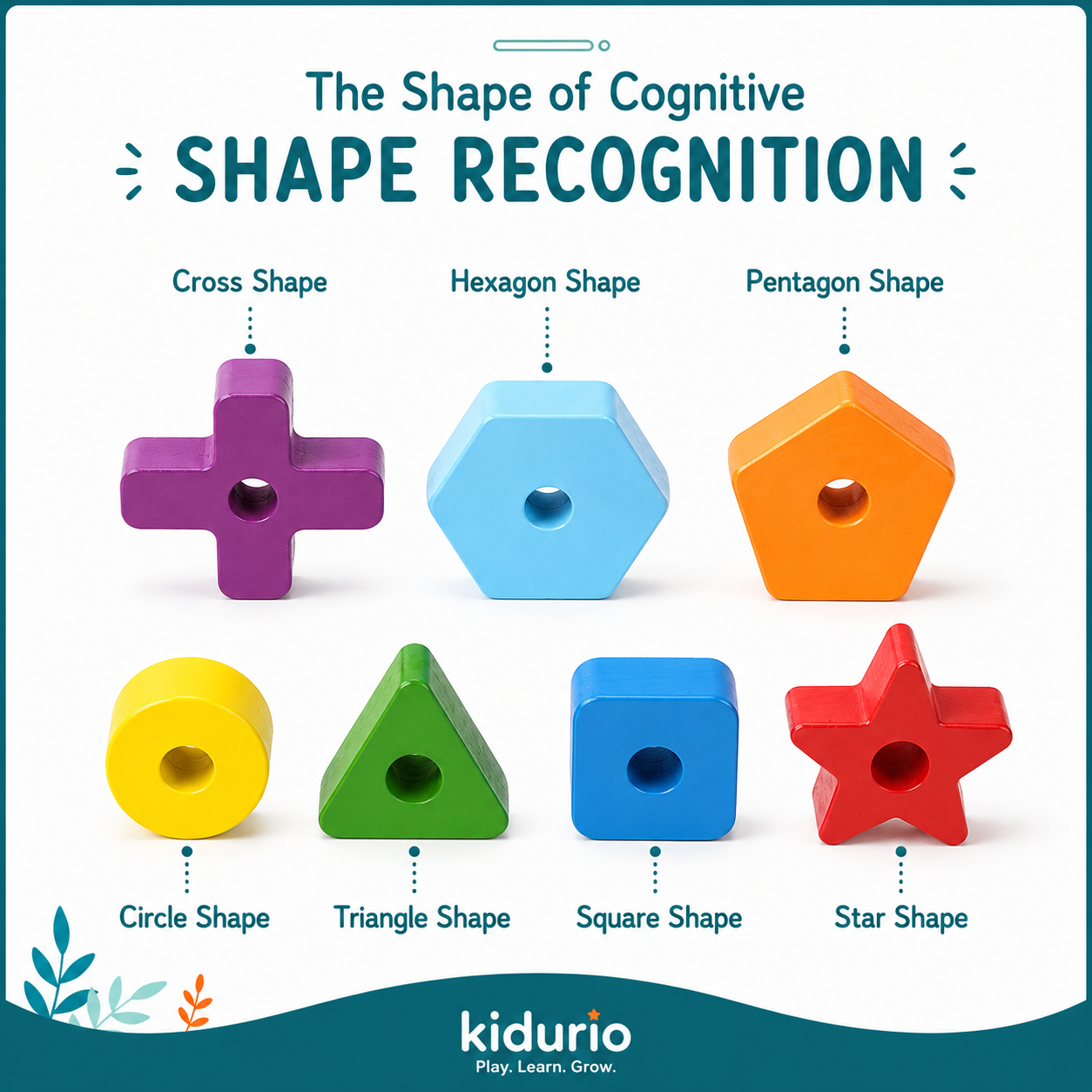 Rainbow Ring Stacking Tower – Montessori Wooden Shape Sorter (18M+) - Image 4