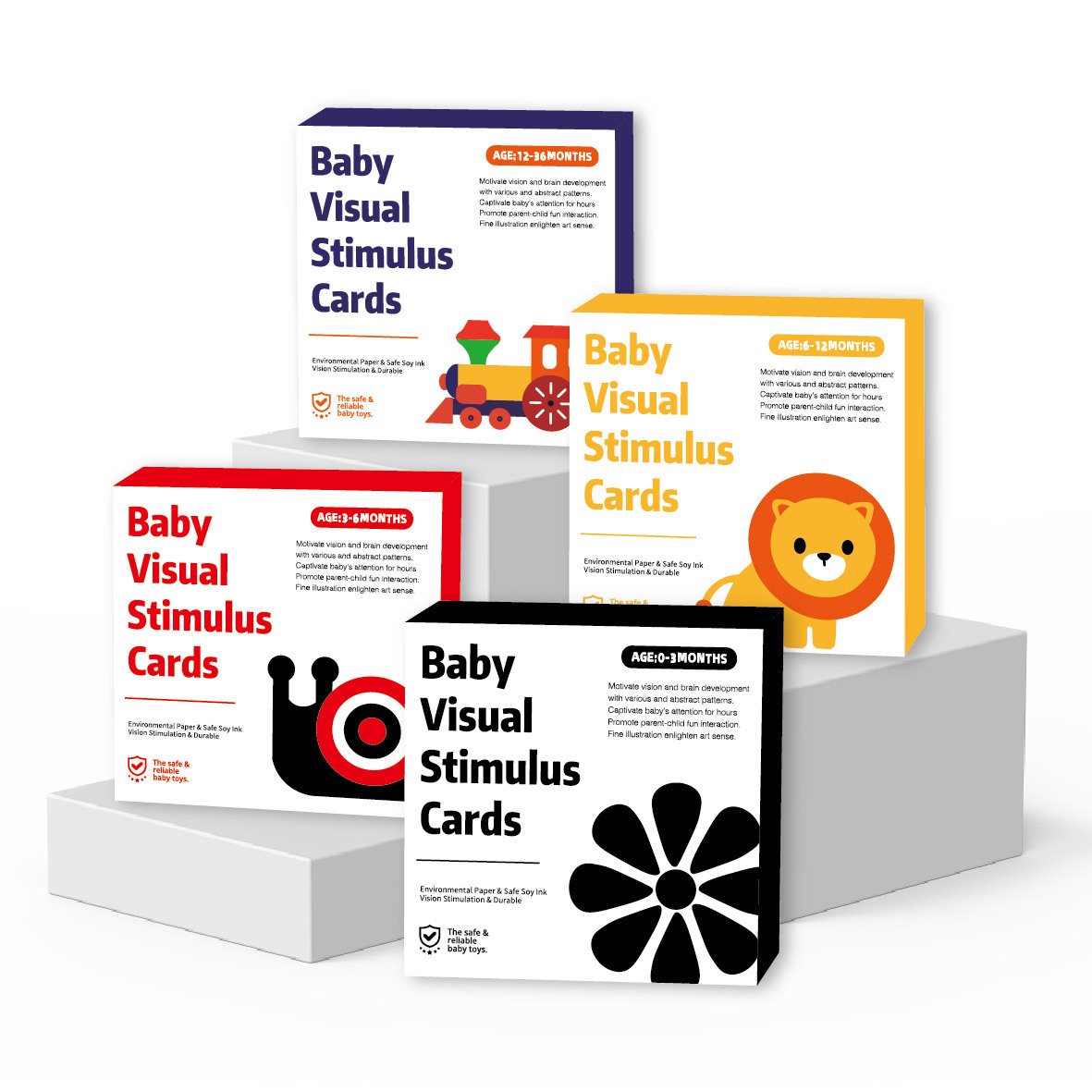 Baby High-Contrast Visual Stimulation Cards (0–36M)