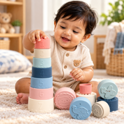 Silicone Stacking & Nesting Cups with Numbers 1-7 (6M+) - Image 5