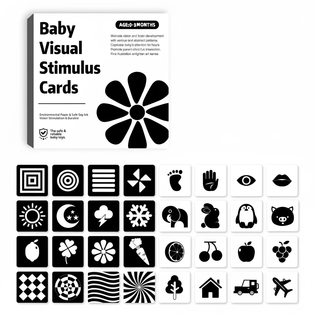 Baby High-Contrast Visual Stimulation Cards (0–36M) - Image 4