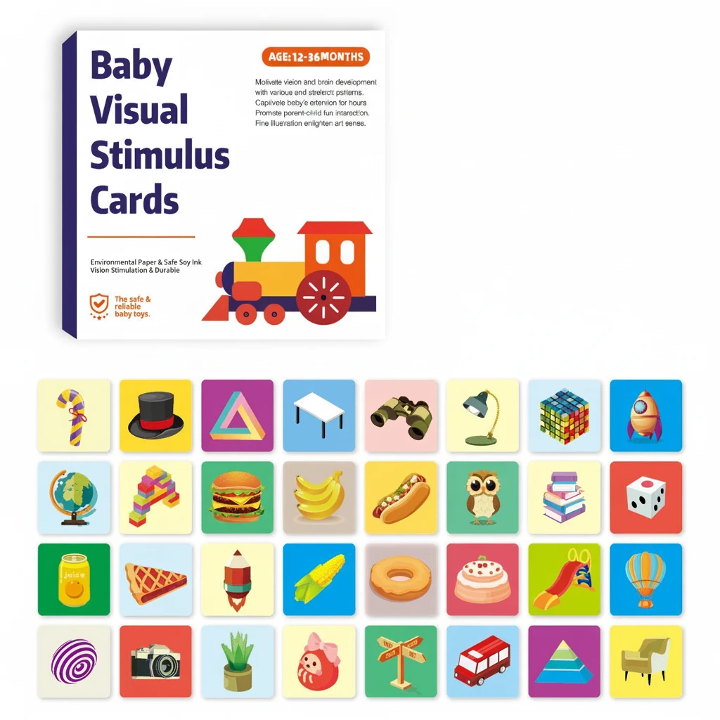 Baby High-Contrast Visual Stimulation Cards (0–36M) - Image 6