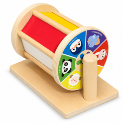 Montessori Wooden Rotating Drum