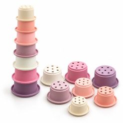 Silicone Stacking & Nesting Cups with Shapes