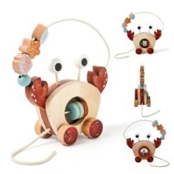 Wooden Crab Pull Toy (1)